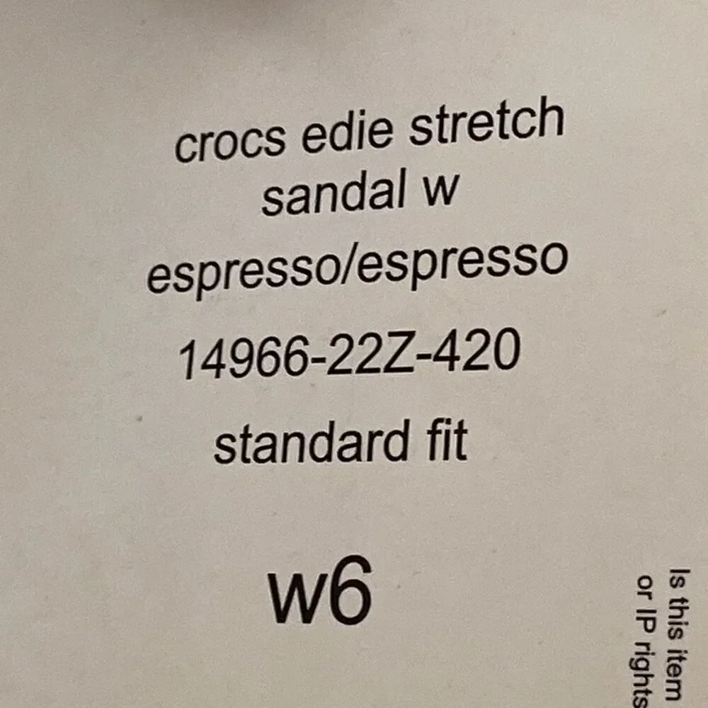 CROCS heels round sandal