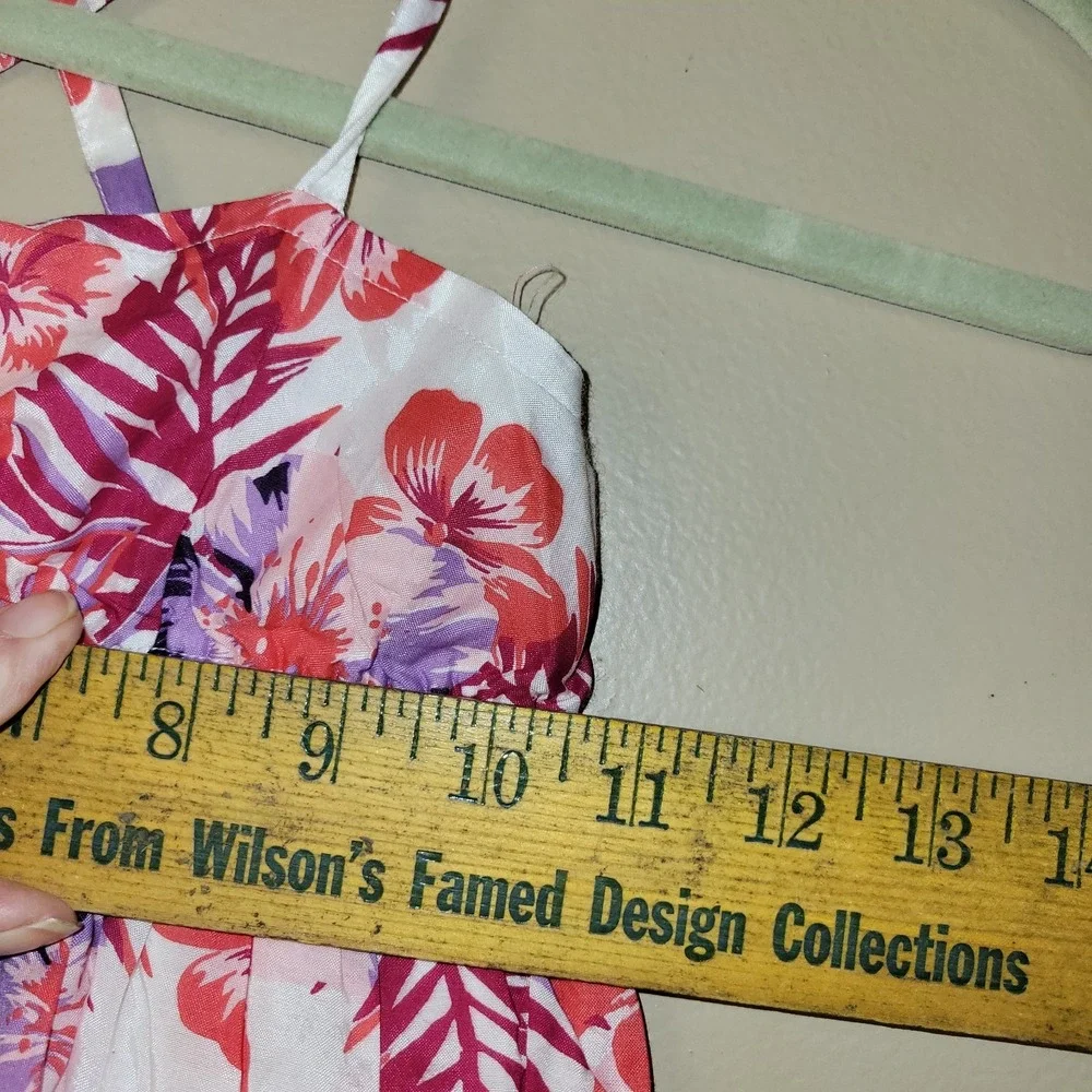 Old Navy Girls Floral Halter Dress Size M Pink‎ Purple Tropical Sundress