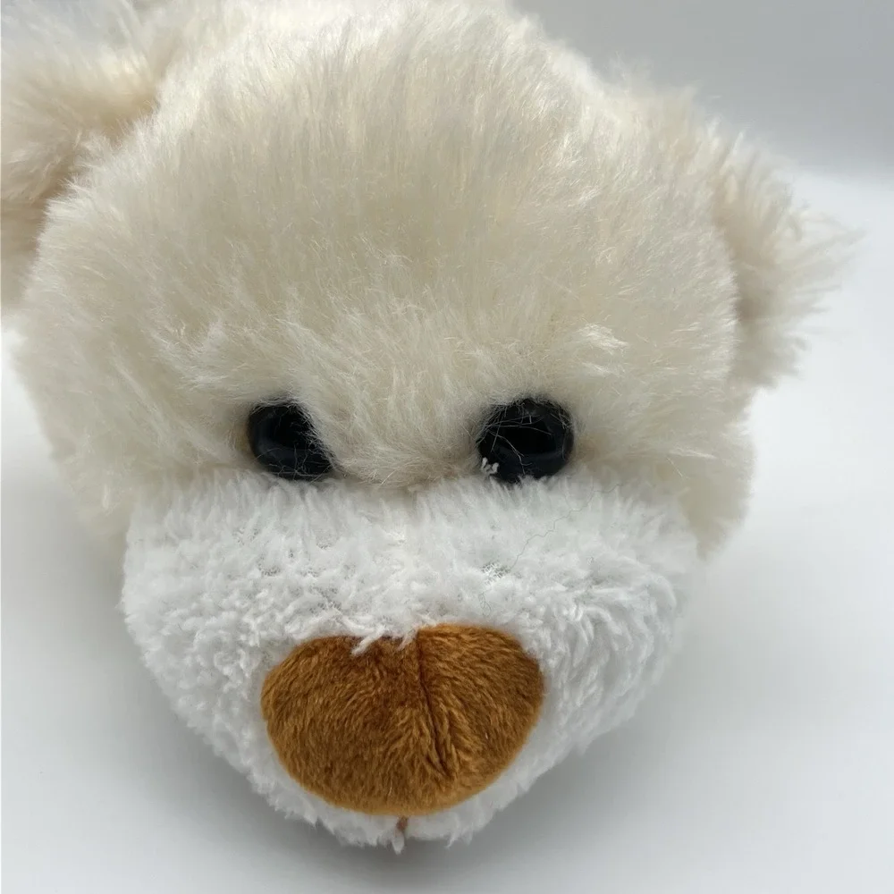 Plush Greenbrier Fuzzy Friend White Bear 12