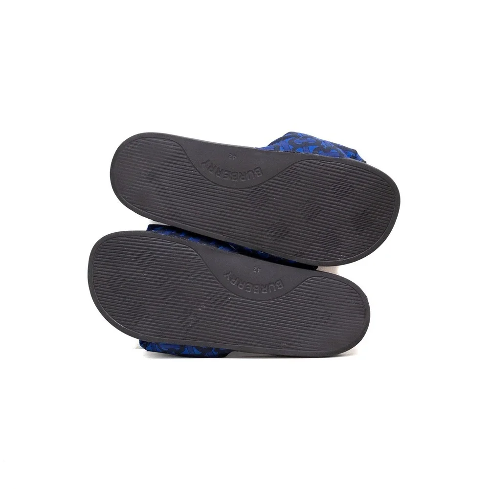 BURBERRY MEN'S FURLEY PUFF ROYAL BLUE BEACH POOL‎ SLIDE SANDALS SHOES US:9