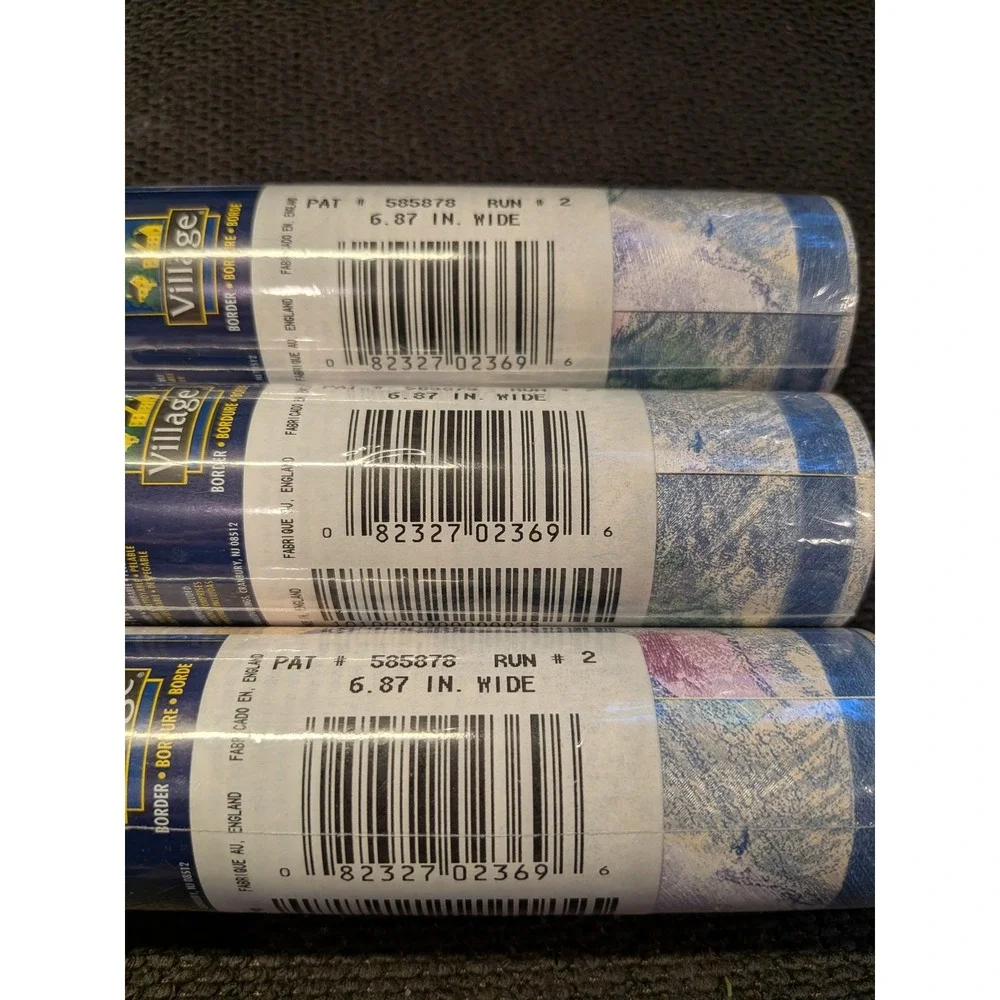 Village Wallpaper‎ Border 3 Rolls Watercolor Landscape 585878 Factory Sealed NOS