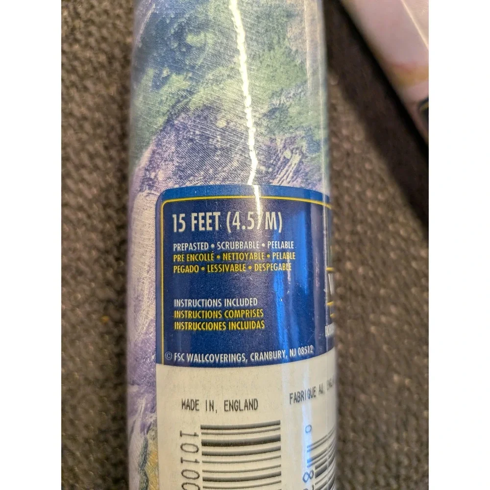 Village Wallpaper‎ Border 3 Rolls Watercolor Landscape 585878 Factory Sealed NOS