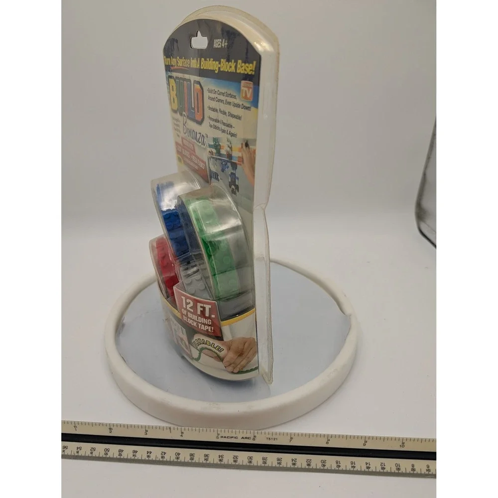 Build Bonanza Building Block Tape 12 Ft 4 Colors‎ Peel Stick LEGO Compatible New