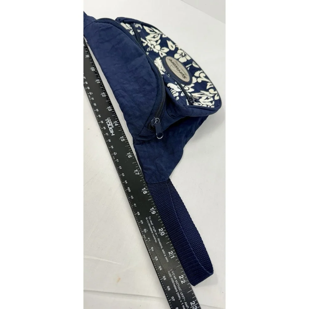 Surfware Hawaiian Classics Fanny Pack Navy Floral Waist Bag Hip Pack Hawaii Vibe