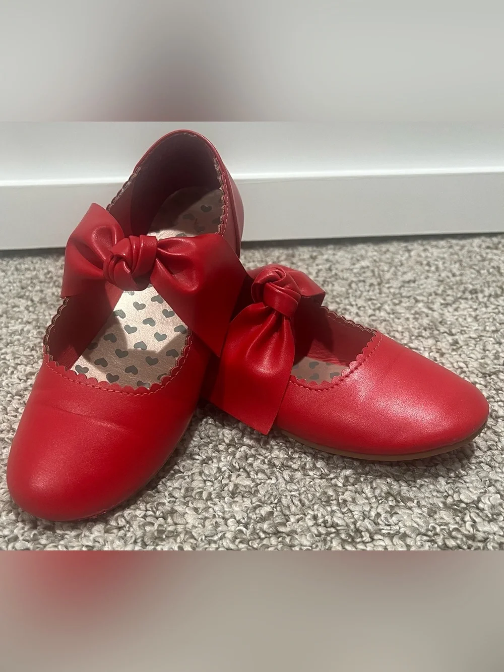 Dream Pairs Red Bow Mary Jane Flats for Kids
