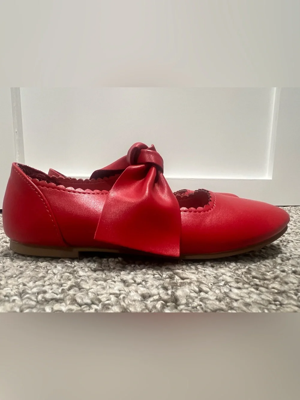 Dream Pairs Red Bow Mary Jane Flats for Kids