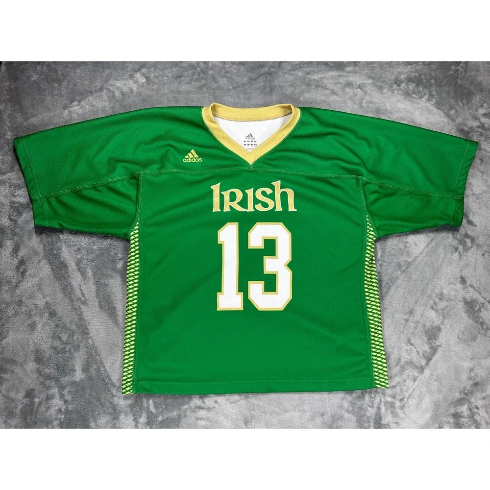Adidas Notre Dame Fighting Irish 13 Football Jersey Mens Large Green NCAA Fan