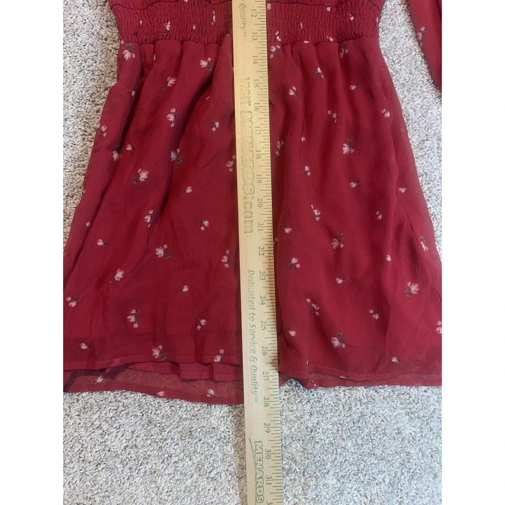 Abercrombie Kids Girls Red Floral Dress Sz 9/10‎ NWT
