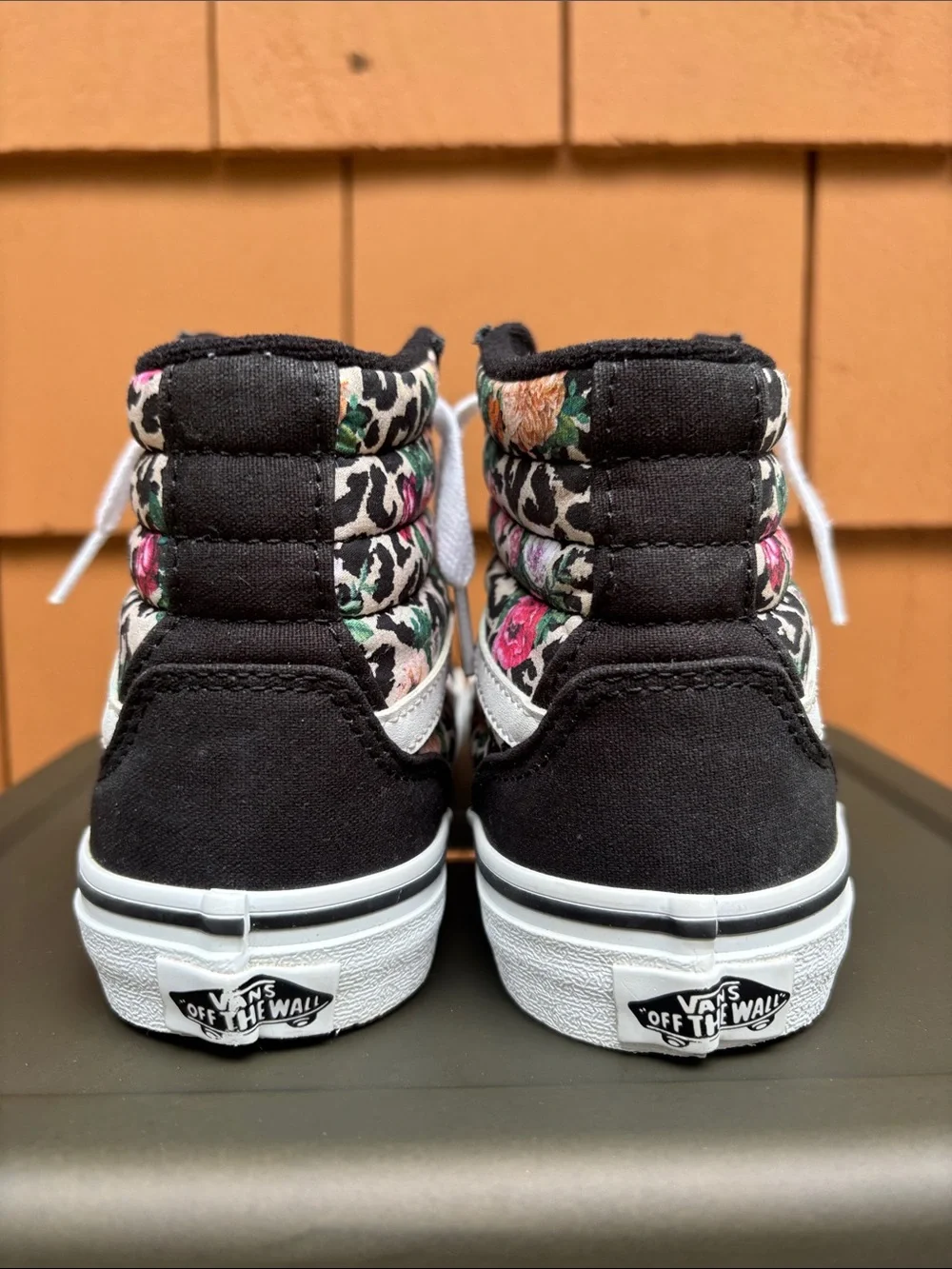 VANS | Floral Leopard Print Filmore Skate Heritage Lace Up Hi Top | Size 4
