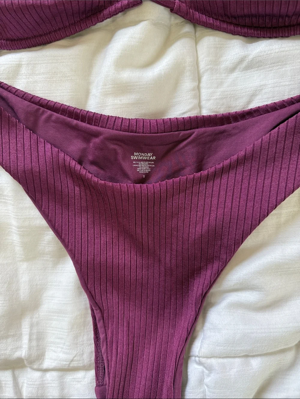 Monday Swimwear Palma top & Byron bottom - Plum