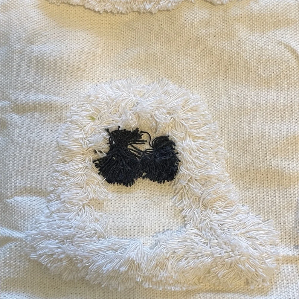 White Ghost Patterned Pillow Covers new set of 2