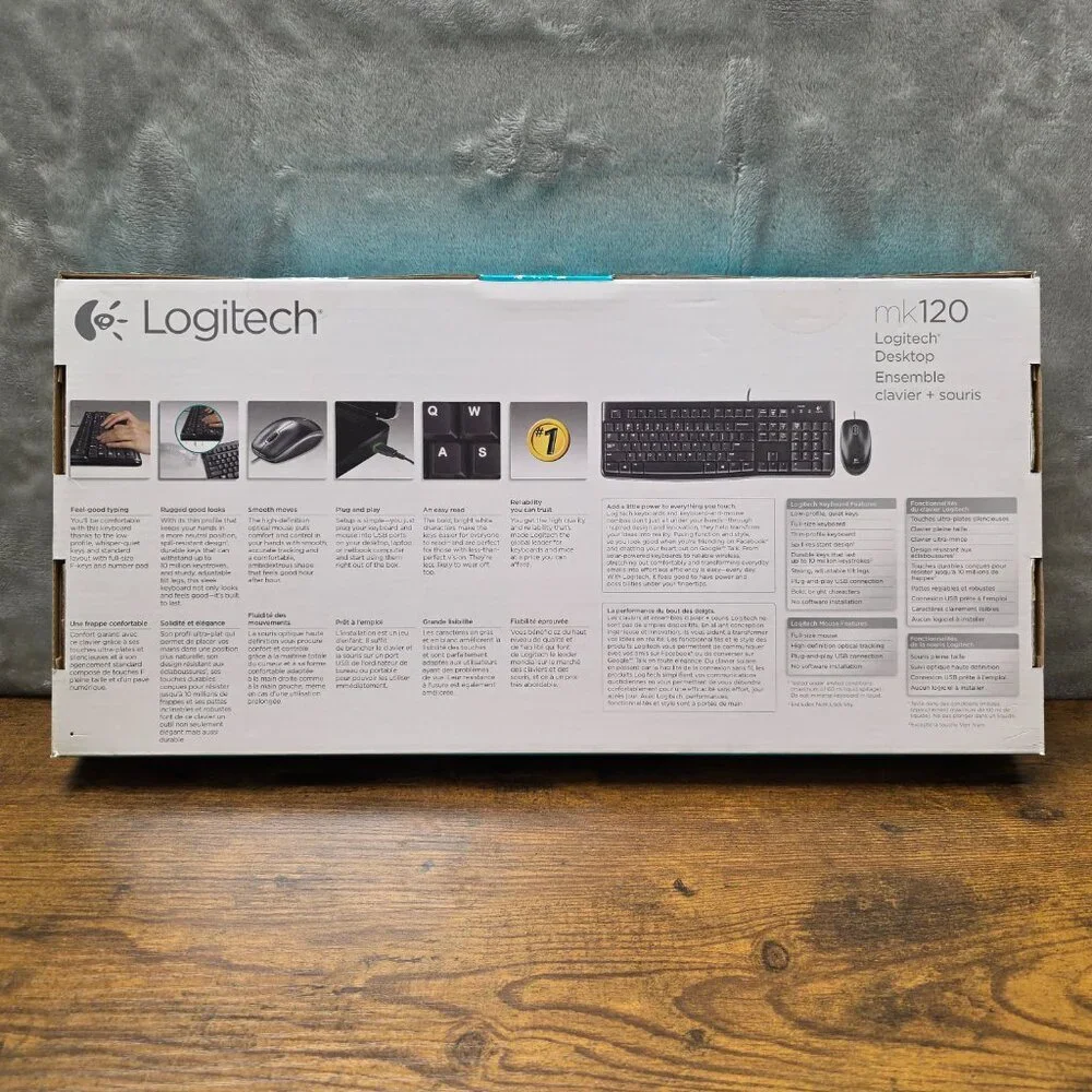 Logitech MK120 Keyboard &‎ Mouse Combo | New