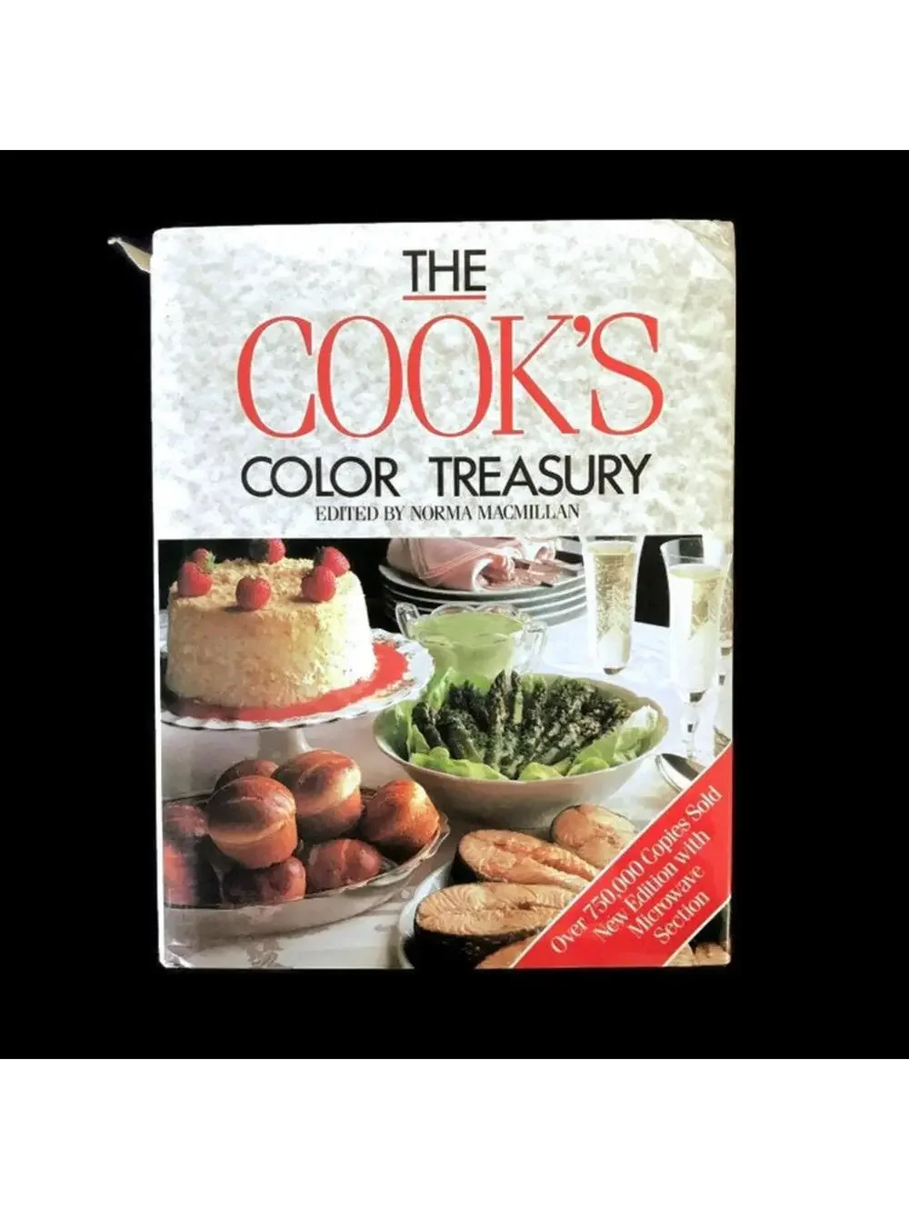 Vintage Cookbook, The Cooks Color Treasury, Large Pictorial Cook Book, 1982,