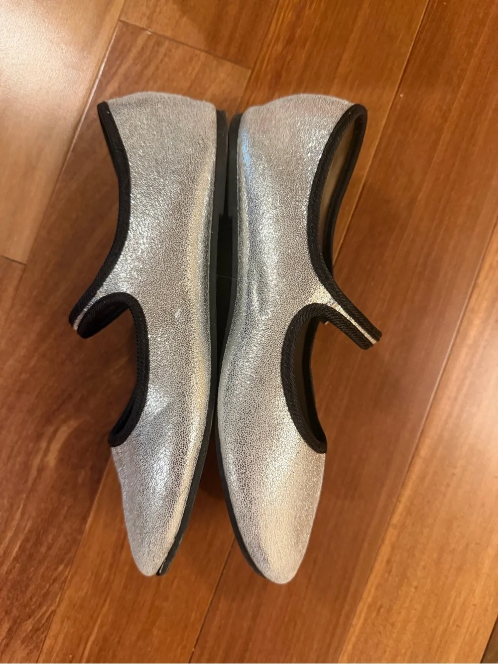 BCBG shiny silver