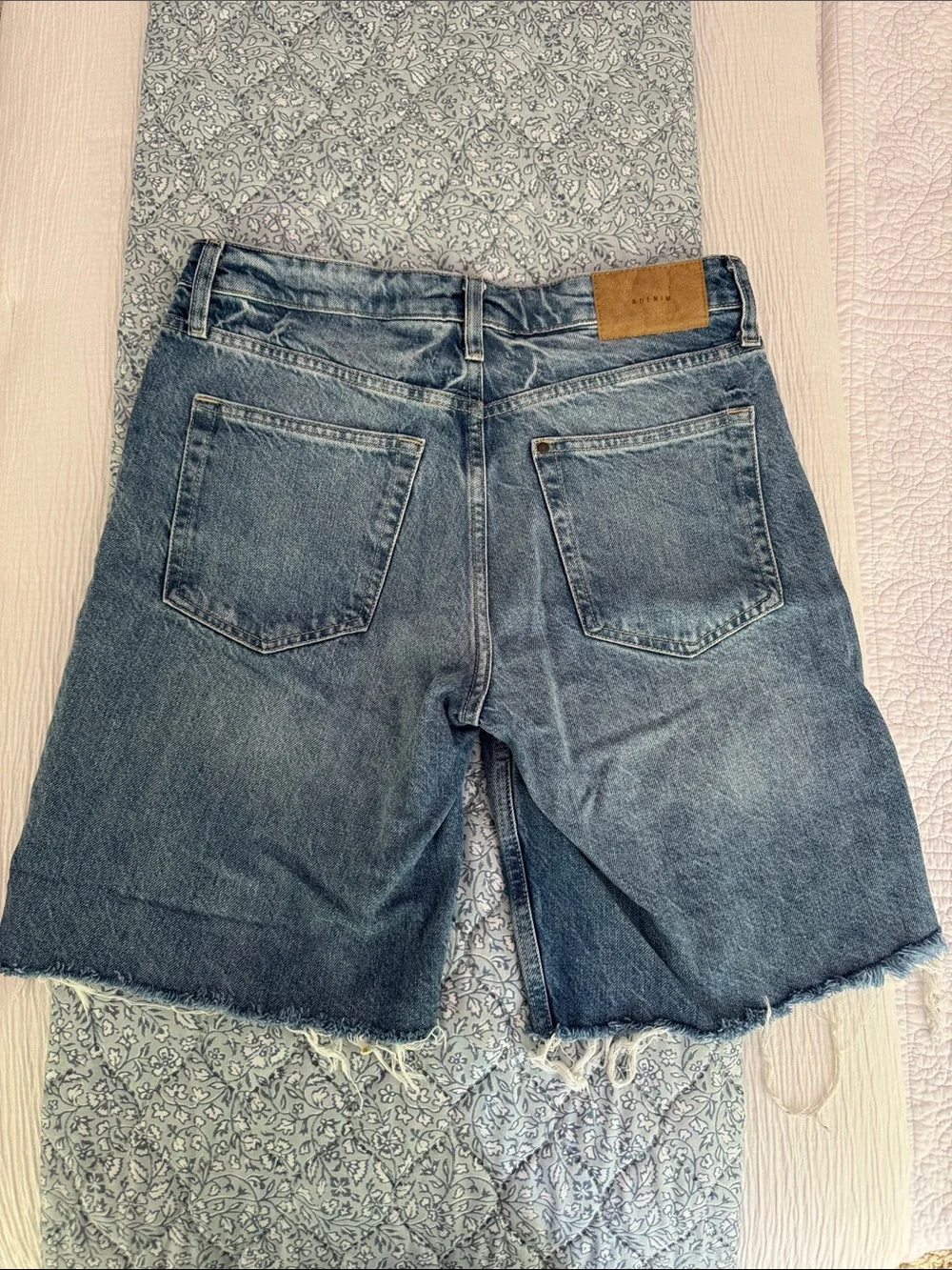 H&M denim cutoff