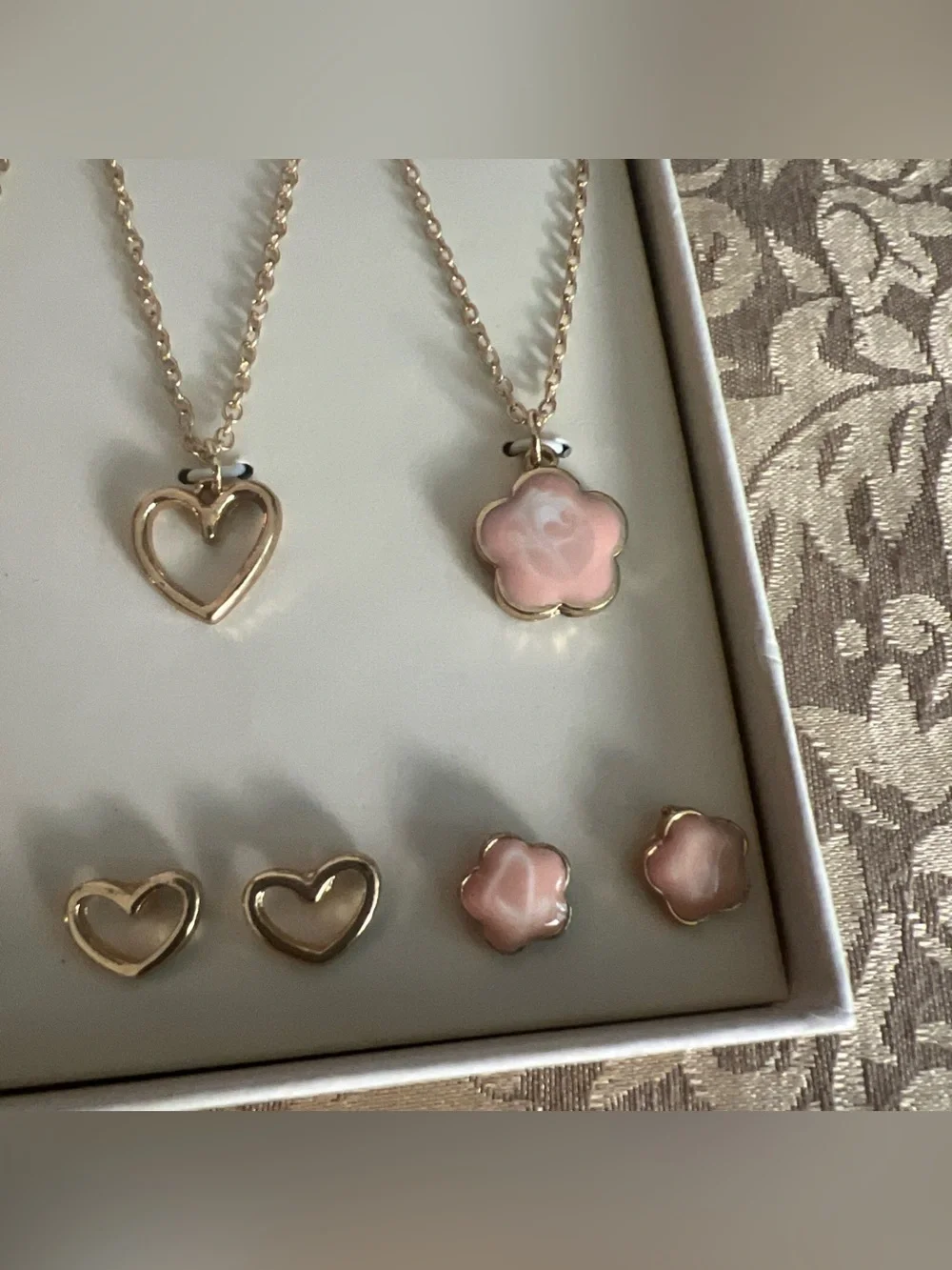 No Boundaries Five necklaces and Matching earrings sets Girly Fashion Accessory
