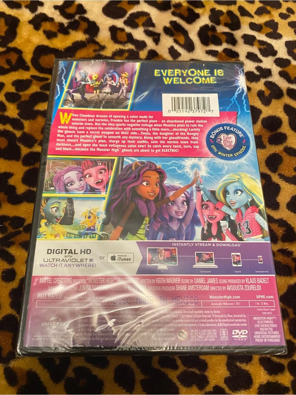 monster high Electrified DVD new in factory seal
