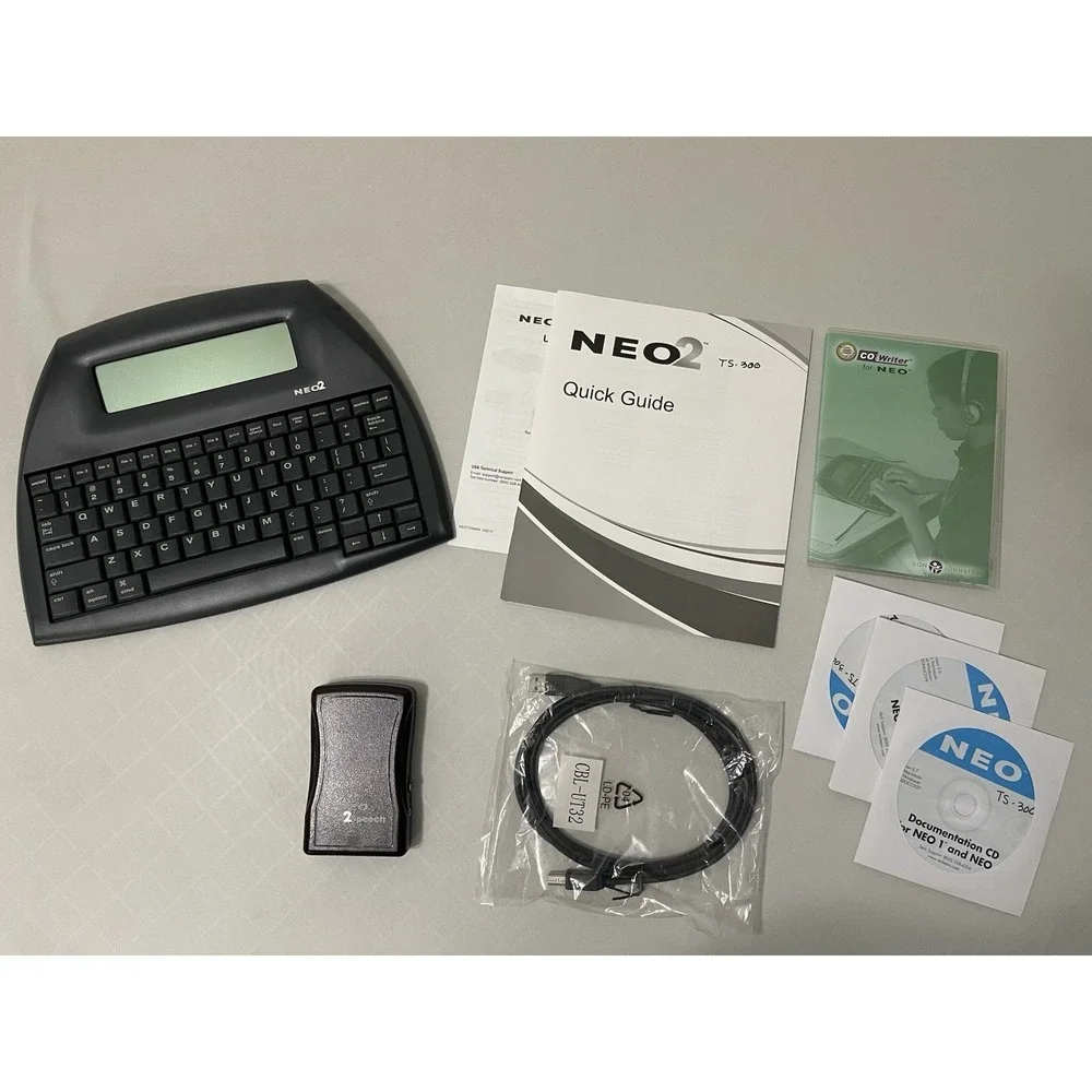 New AlphaSmart NEO2 Word Processor USB CABLE W/ Text To Speech Module