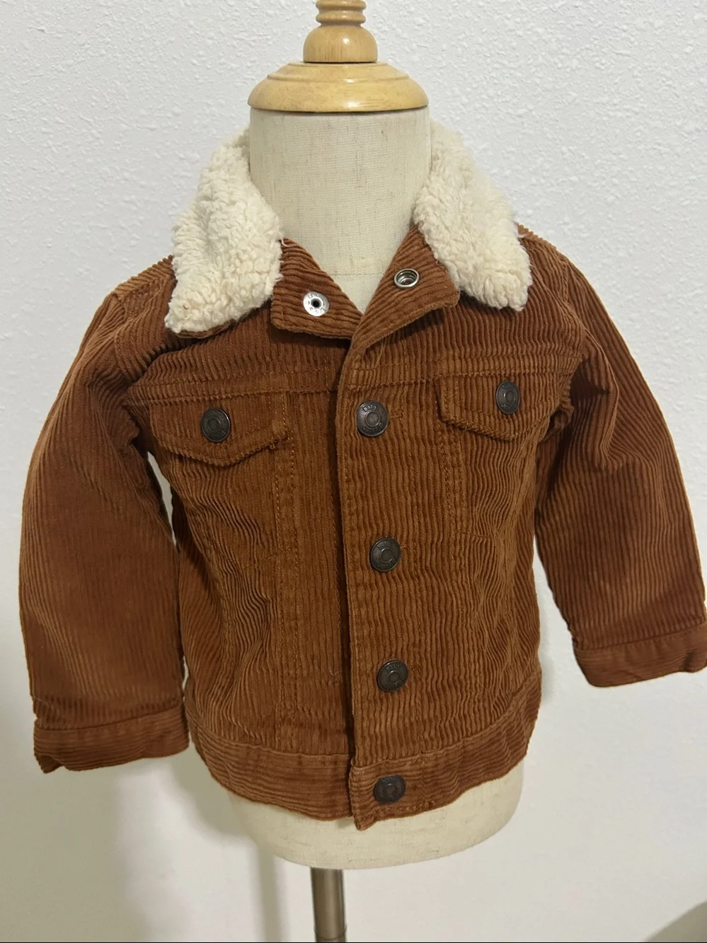 OshKosh B'gosh Corduroy Sherpa Collared Jacket |Size 12 months
