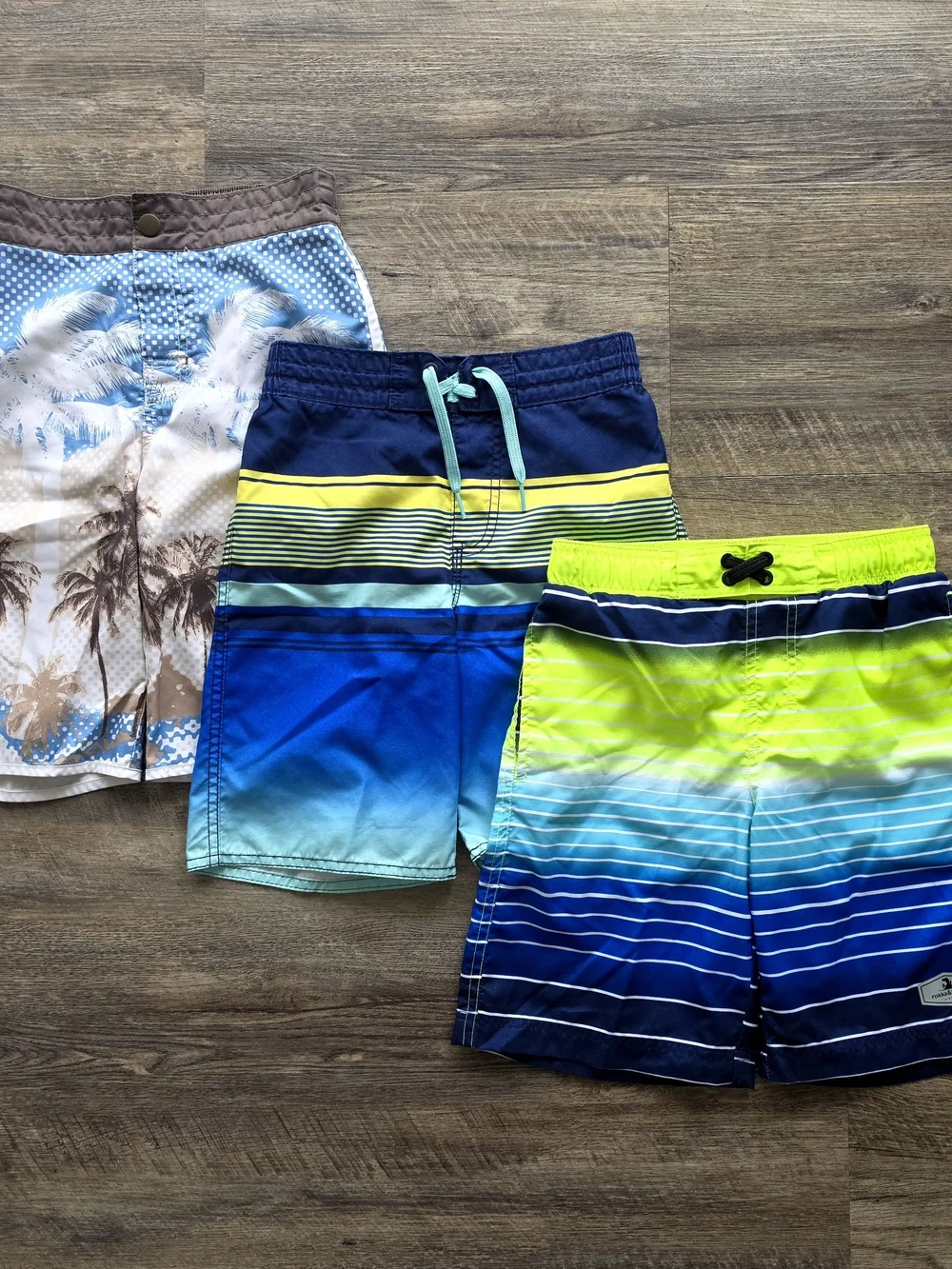 3 Pair Boys Swim Trunks