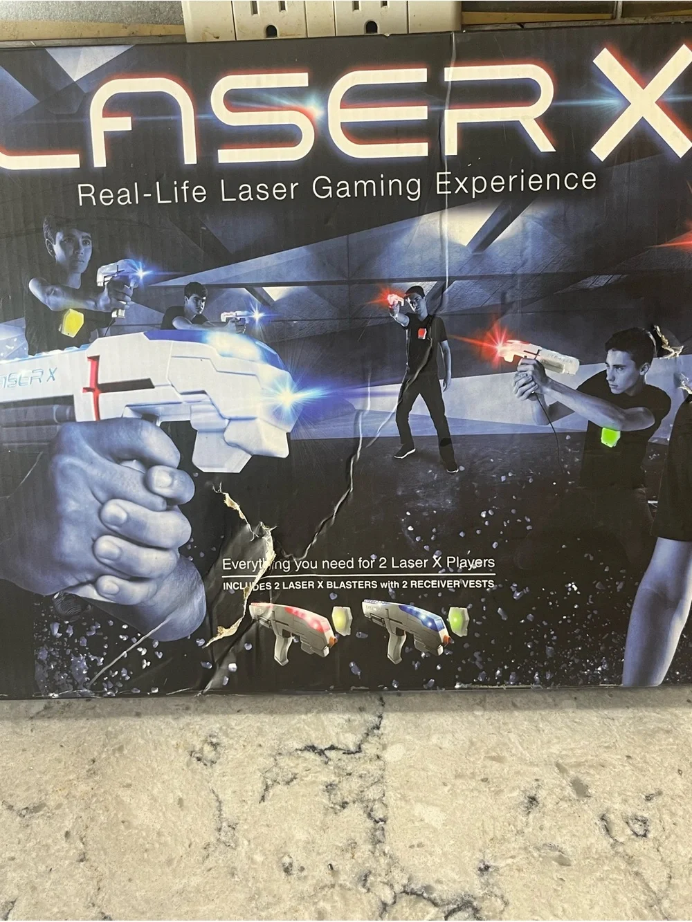 Laser X 2 Player Set Real-Life Laser Gaming Experience 200' Range Light Sound