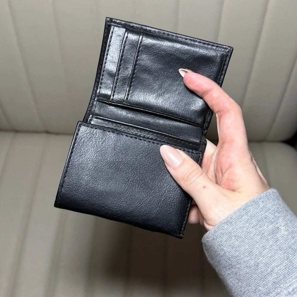 Black Leather Mens Wallet