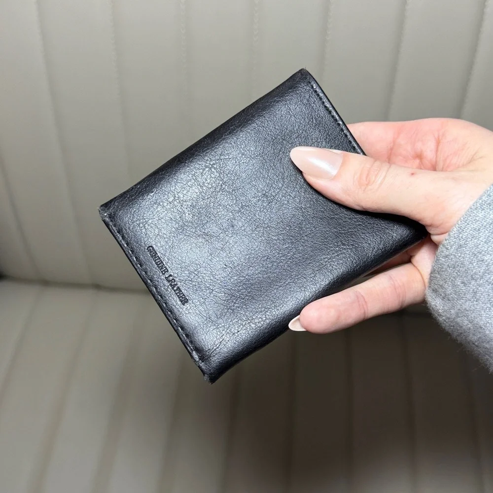 Black Leather Mens Wallet