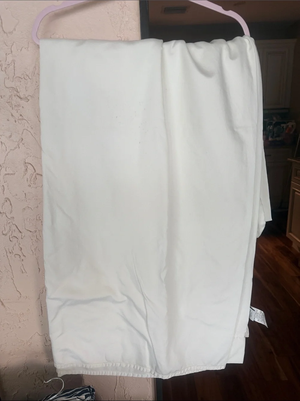 Wamsutta Cream Fabric Panel with Logo Tag