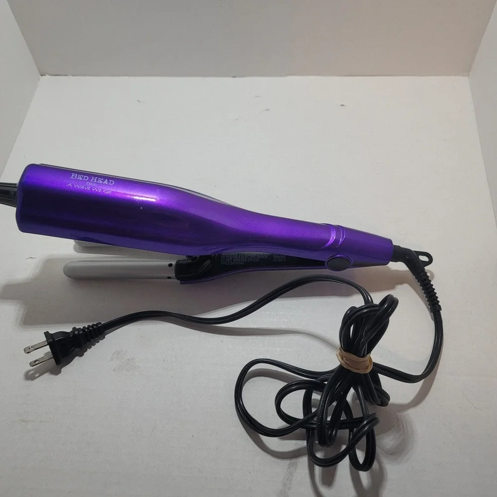 TIGI Bed Head A Wave We Go Hair Waver PURPLE Curling Waves Iron BH336