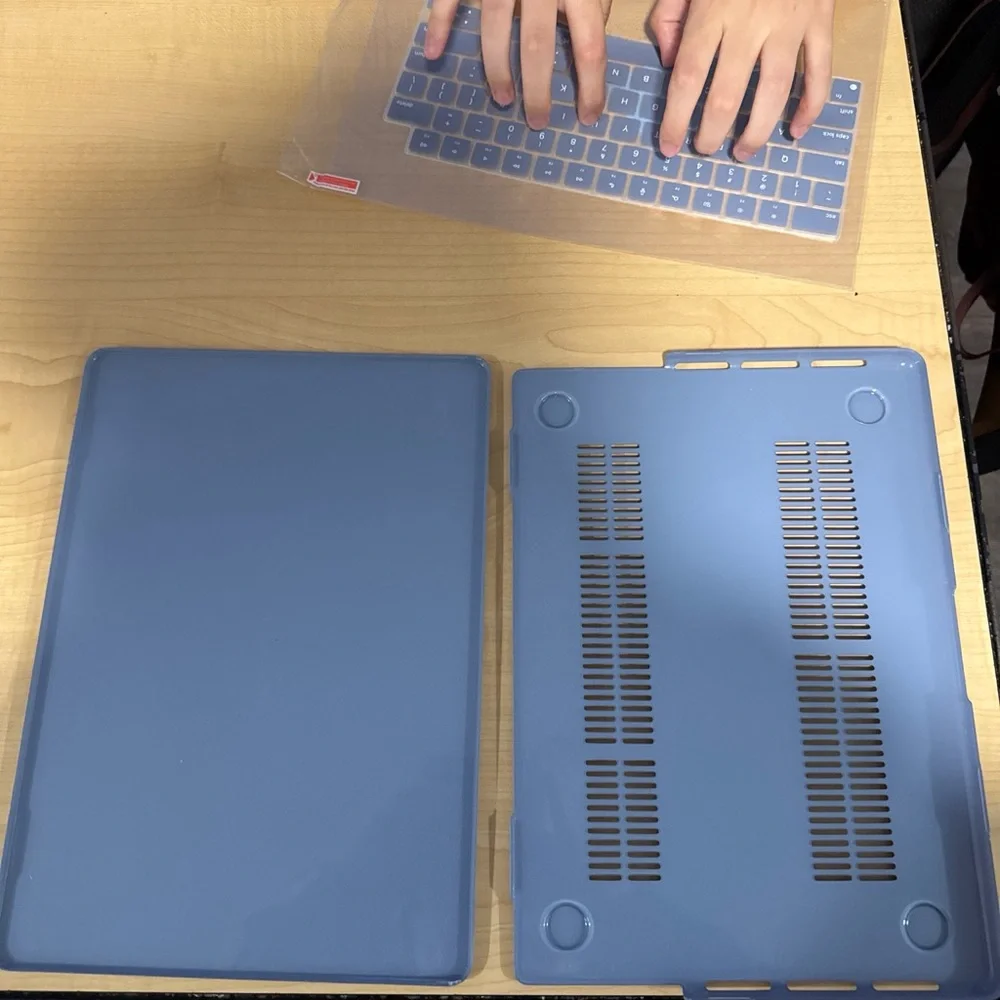 Macbook Pro 14.2inch Blue Laptop Shell and Keyboard Cover Set - Protective Case