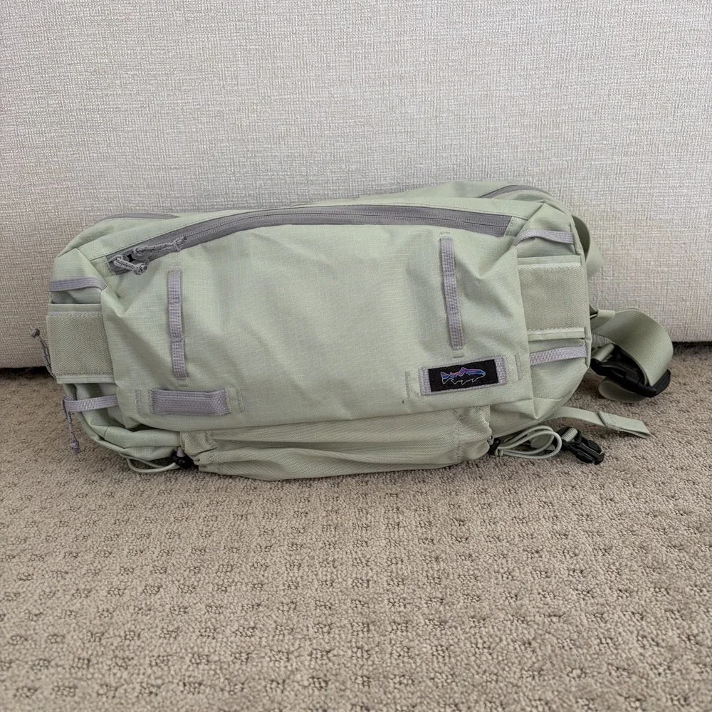 Patagonina Stealth Sling 10L in Salvia Green Water Resistant Ripstop One Size