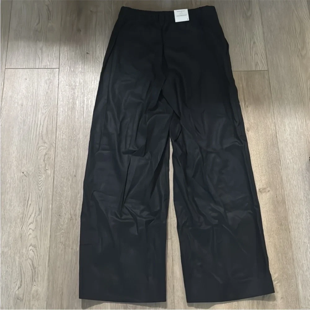 NWT! Banana Republic Black Hayden Wide Leg Linen Blend Pull On Pant - #712888 🩷