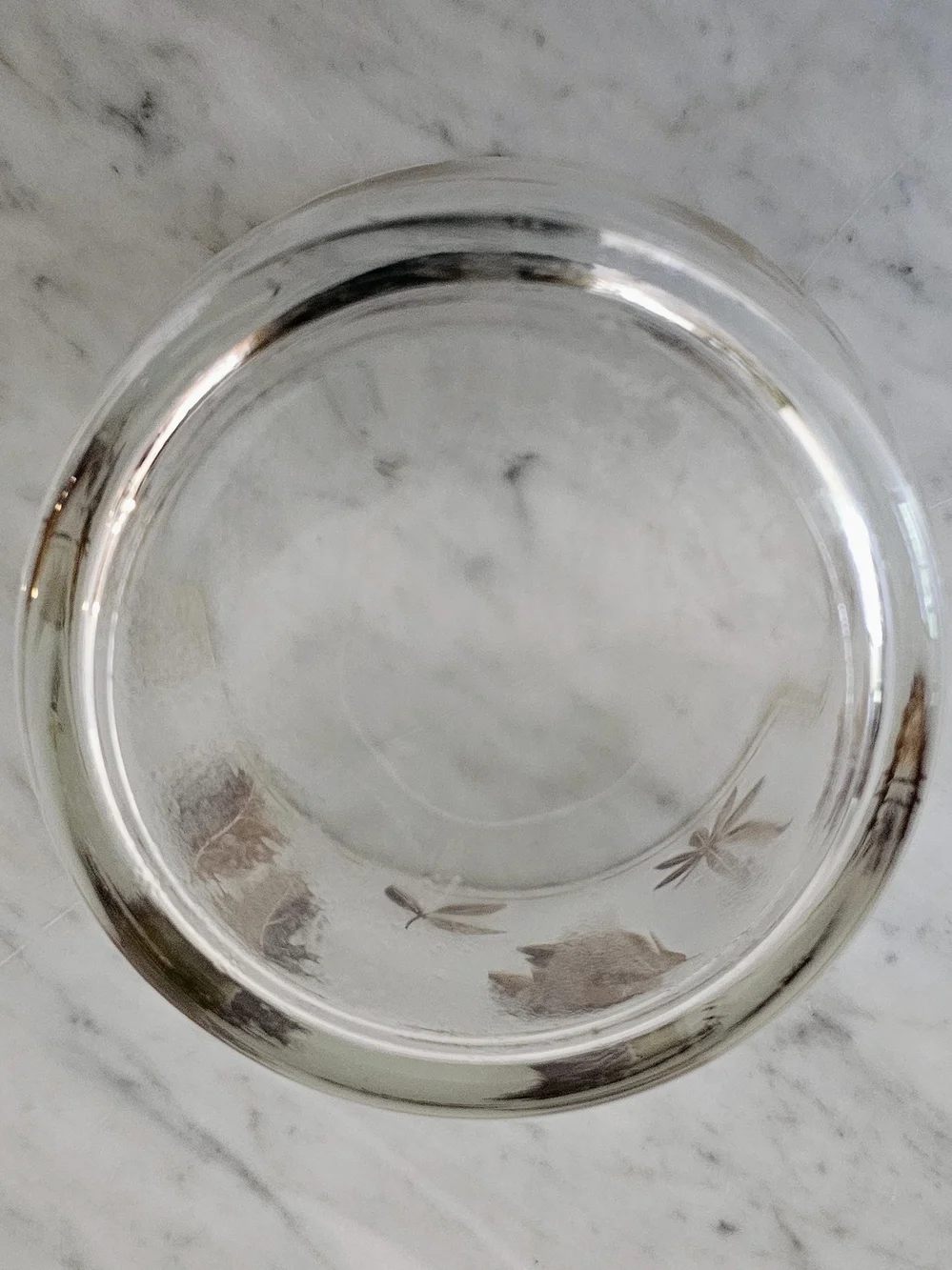 Vintage Libbey Gold Leaf Ice Bucket Frosted Glass Barware Mid Century