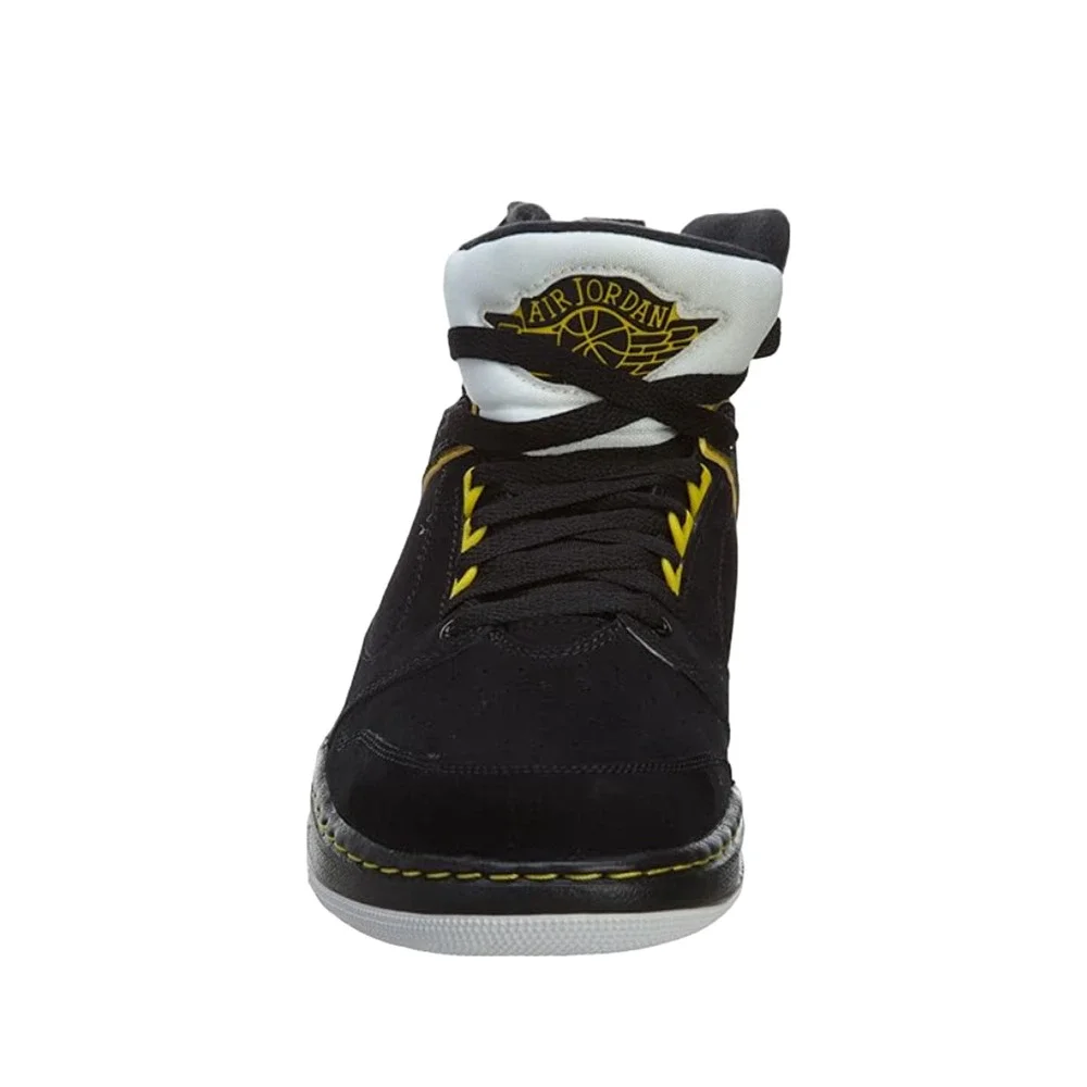 Jordan Sixty Club Black Yellow Metallic Silver Men's Basketball Shoes Size 12