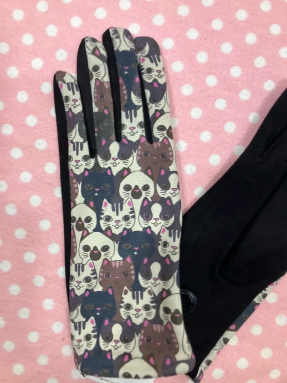 V Smart Touch Cat Gloves 7 - Medium
