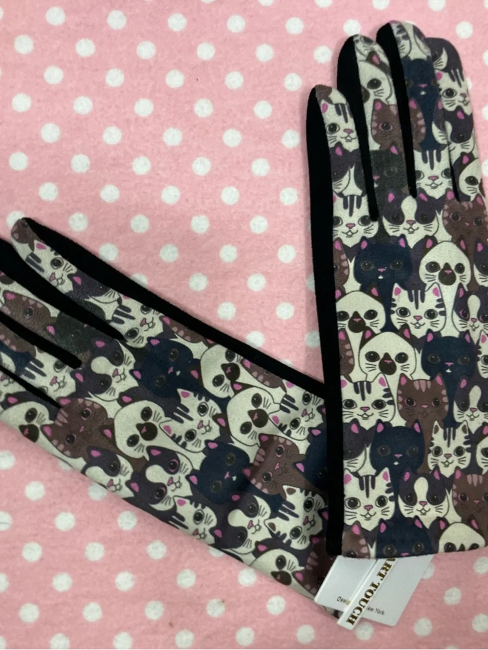 V Smart Touch Cat Gloves 7 - Medium