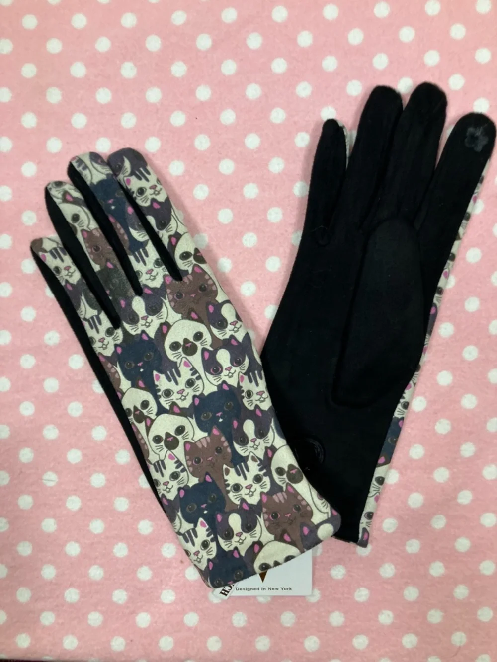 V Smart Touch Cat Gloves 7 - Medium