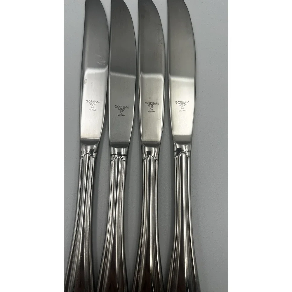 Gorham Melon Bud 18/10 Stainless Steel 20pc Placement For 4. PLEASE SEE ALL PICS