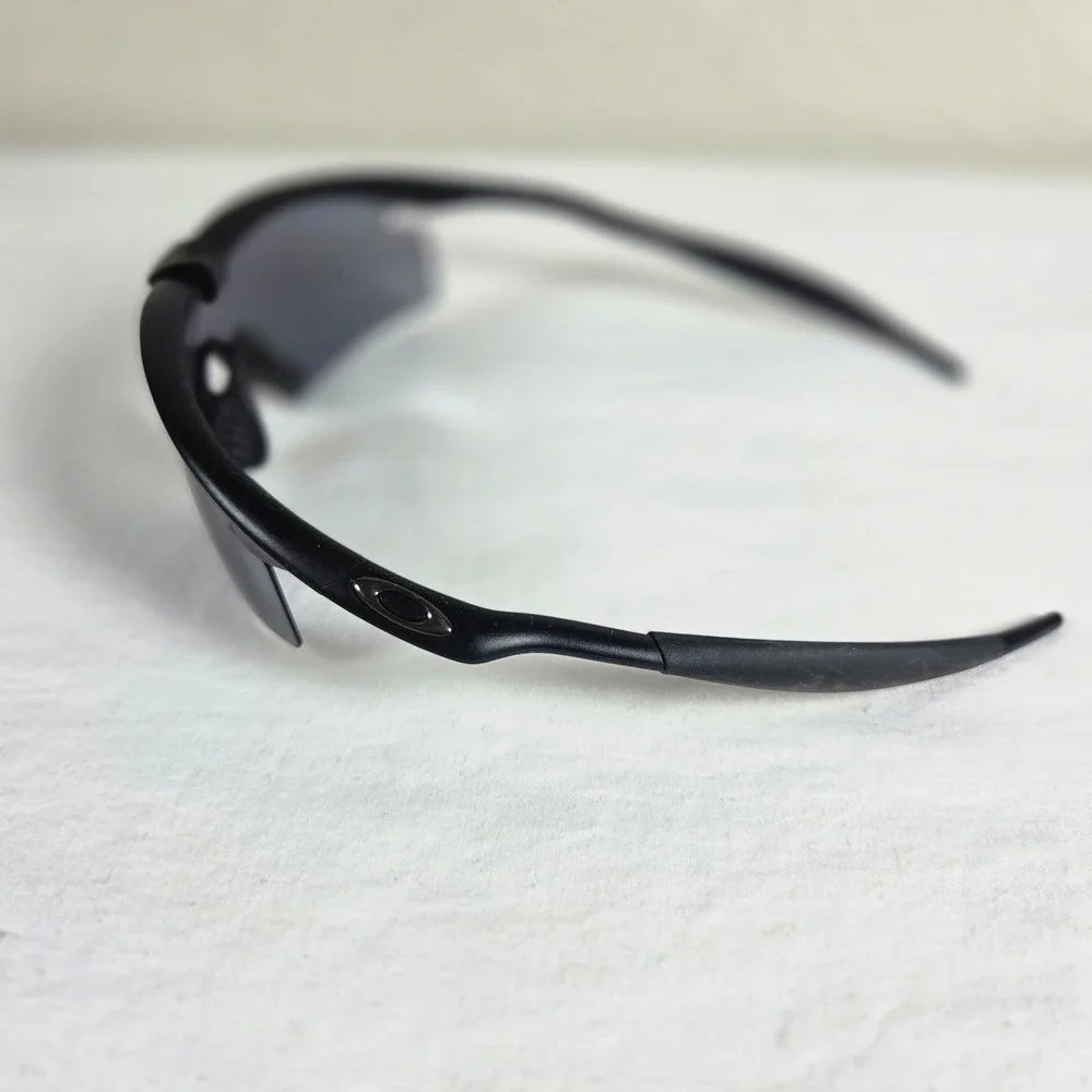 Oakley M Frame Sunglasses Matte Black Grey Sweep Lens Sport Shield Mens