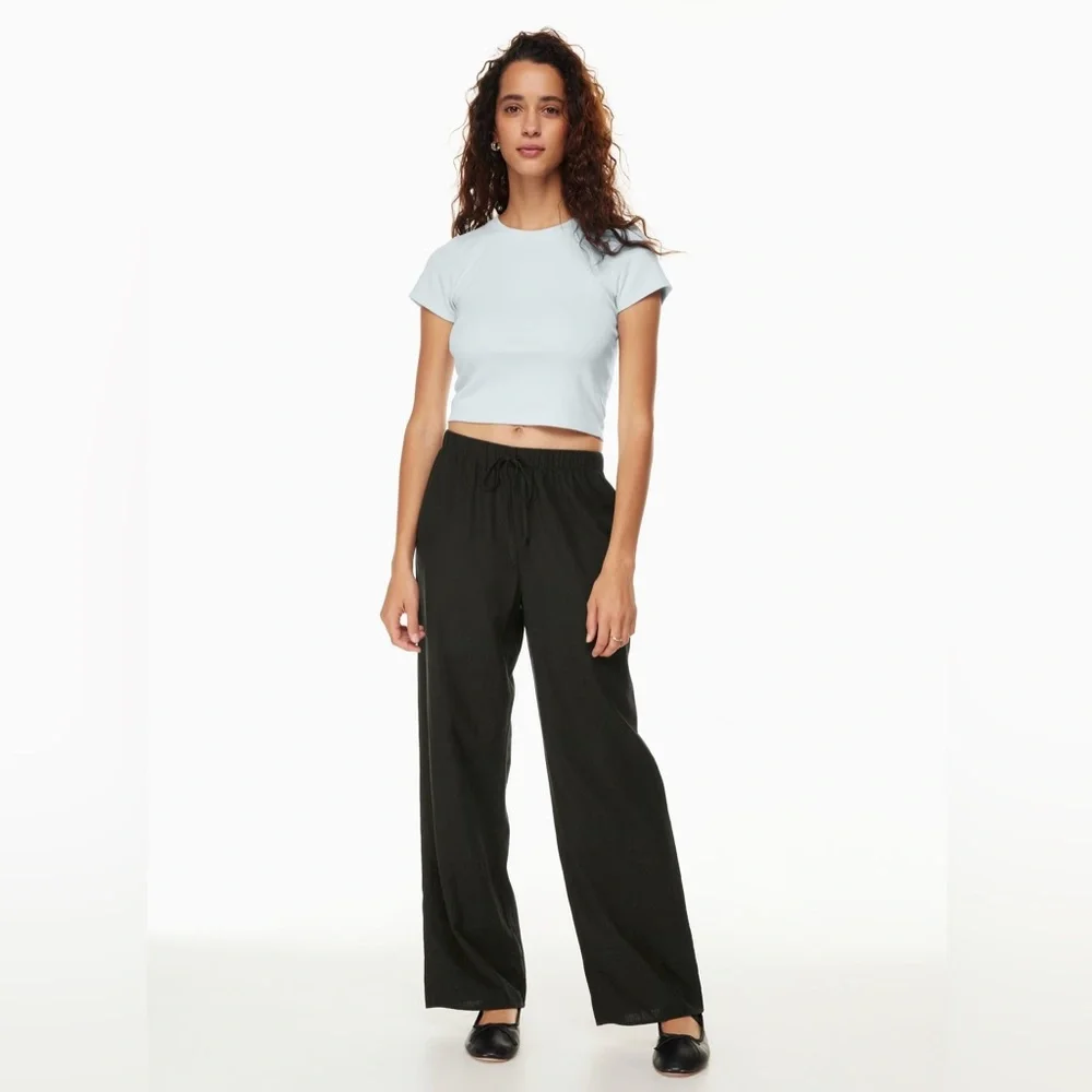 Aritzia Black The Lodge Pant Cruise Linen