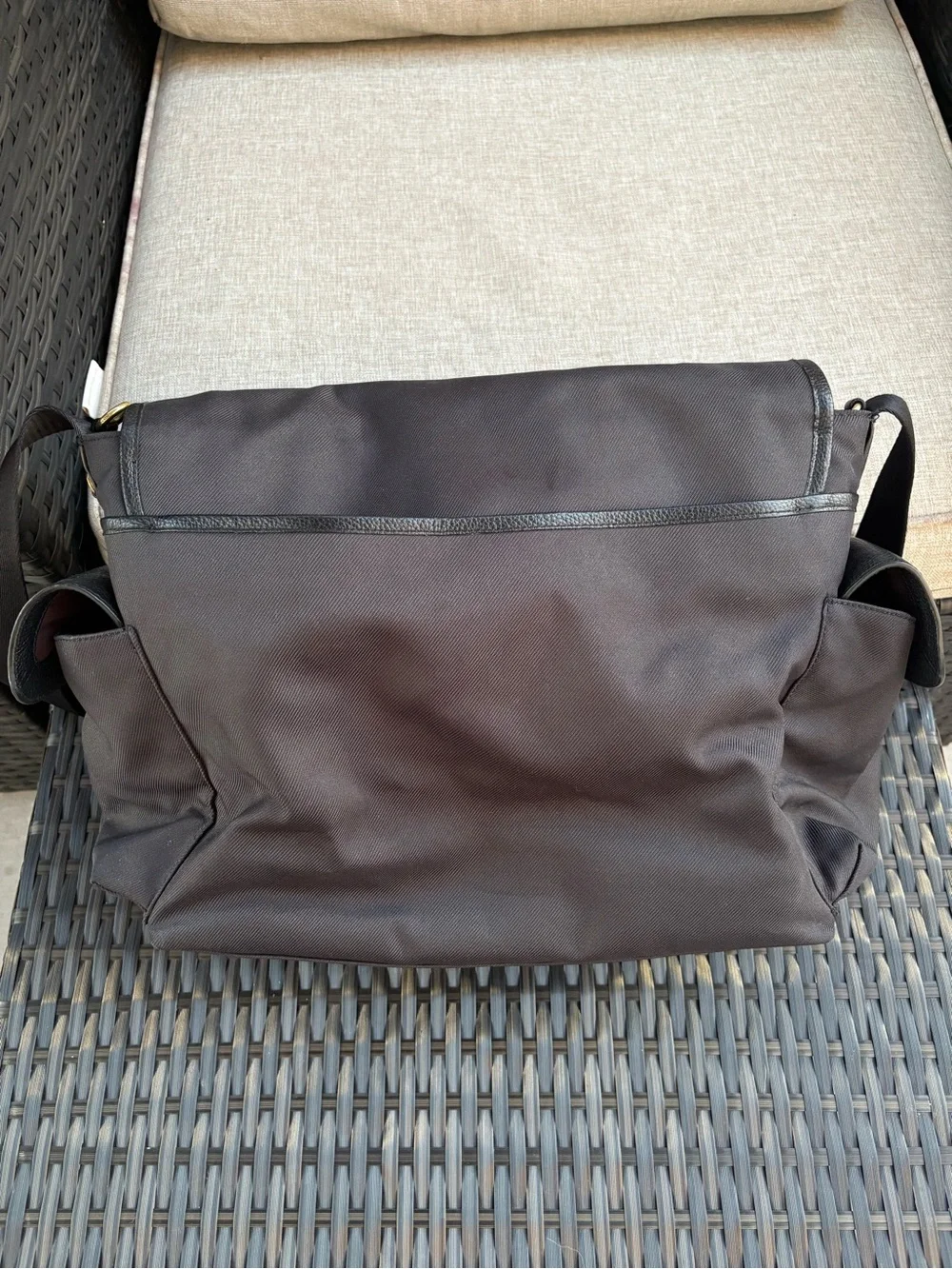 Black Coach Messenger Baby Bag