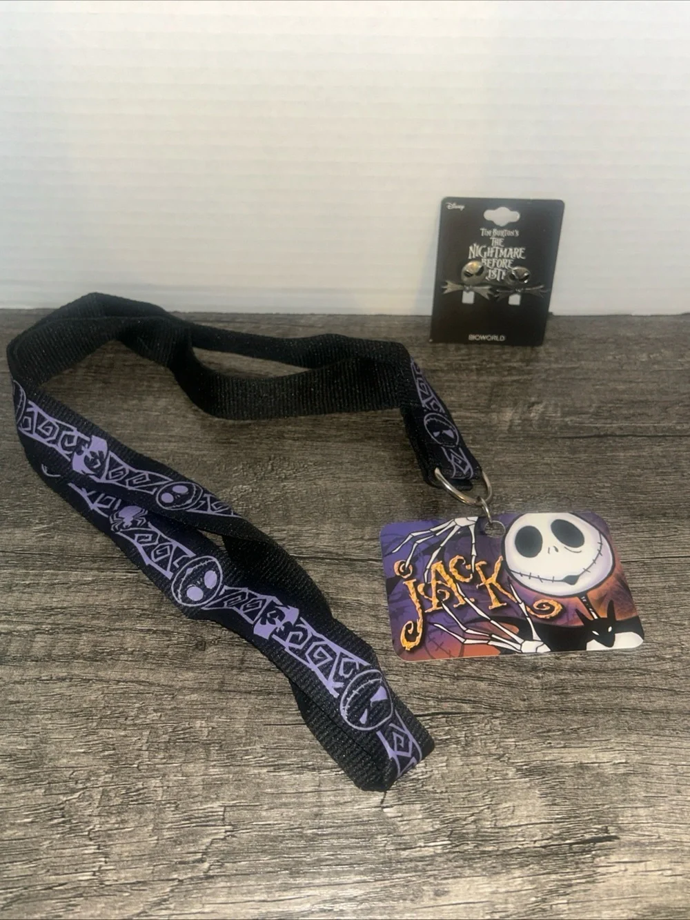 Bioworld The Nightmare Before Christmas Jack Lanyard in Black and Purple