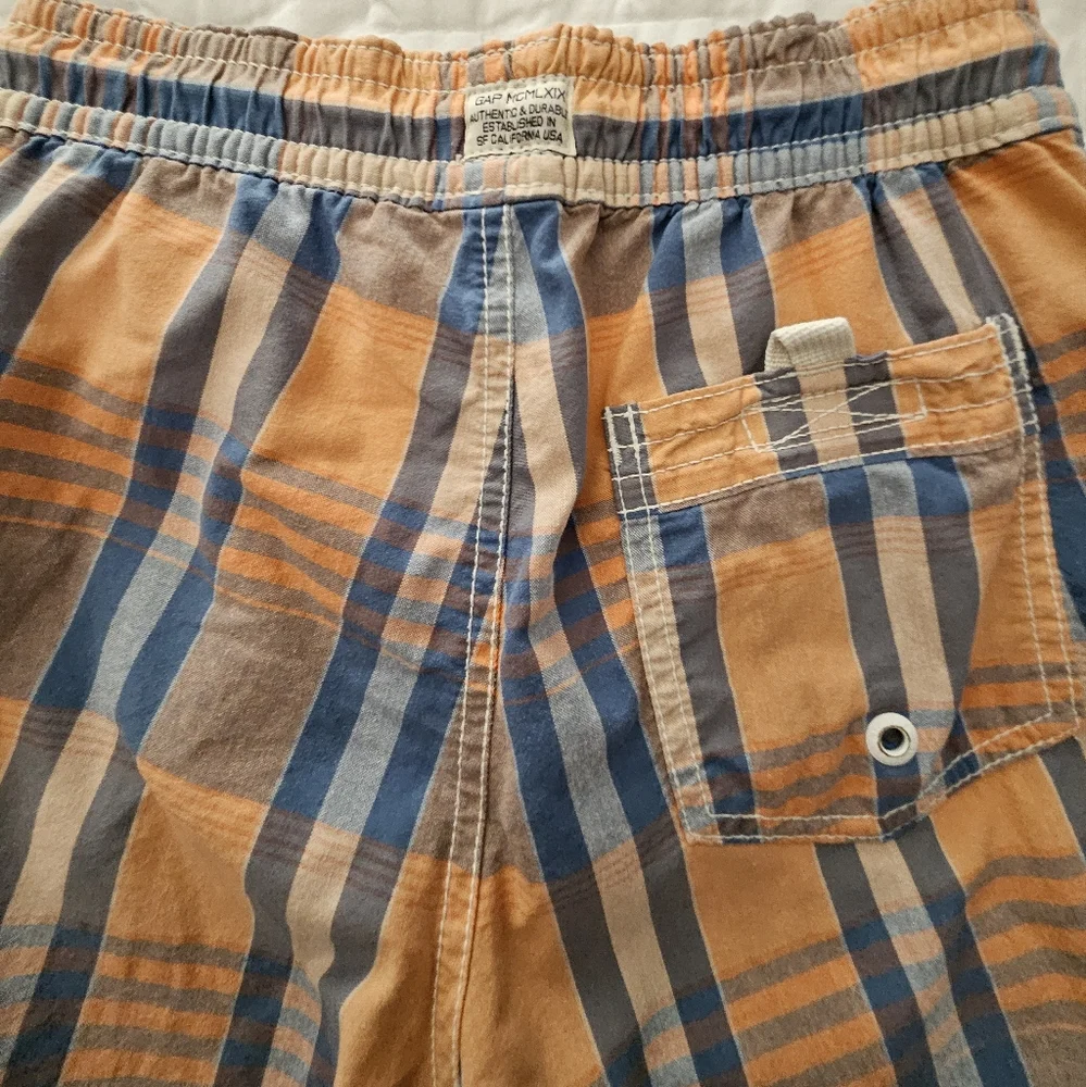 Gap Kids Plaid Madras Swim Short