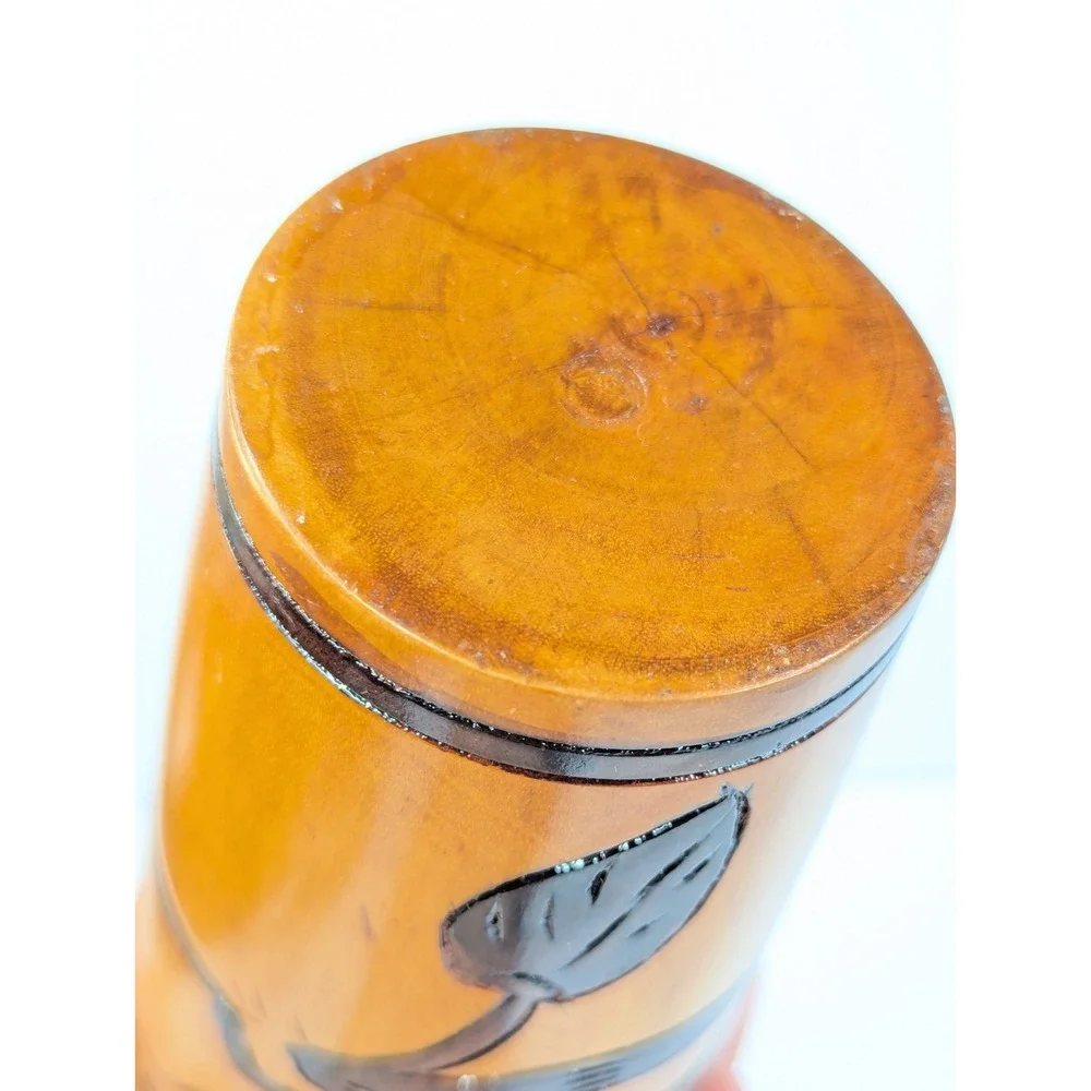 Handmade canister wood lid