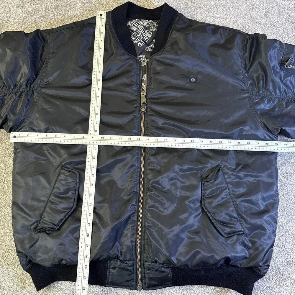 Vintage South Pole Reversible Bomber Jacket Full Zip 3X Streetwear