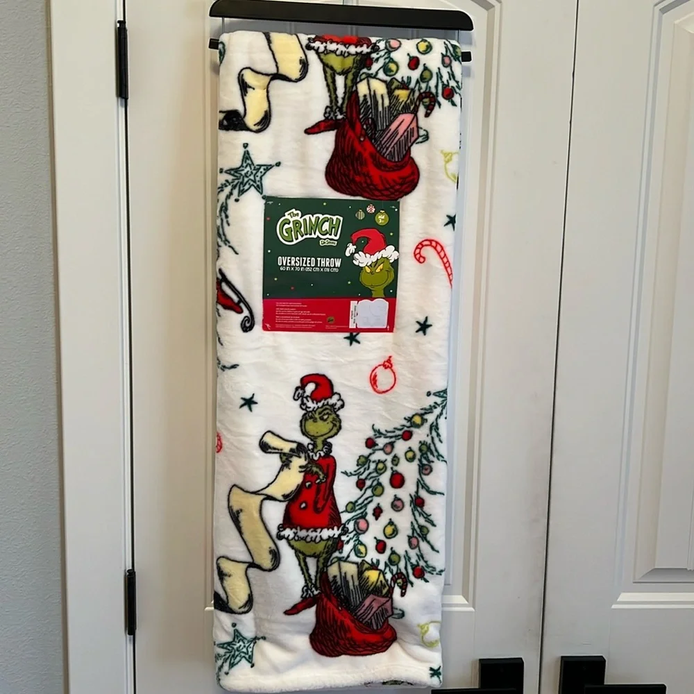 Grinch Dr. Seuss Christmas Oversized Throw Blanket - NWT