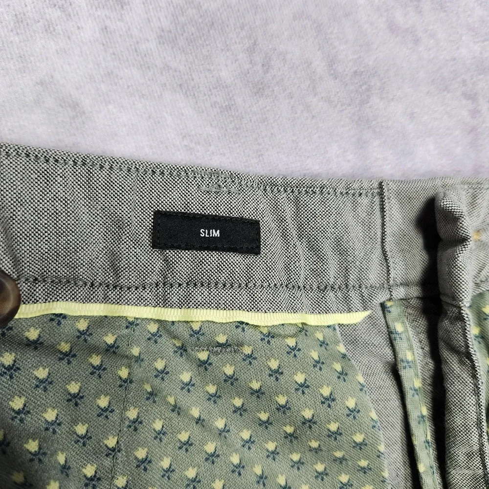 Bonobos Slim Gray Pants Mens Size‎ 33x30 Chinos Casual