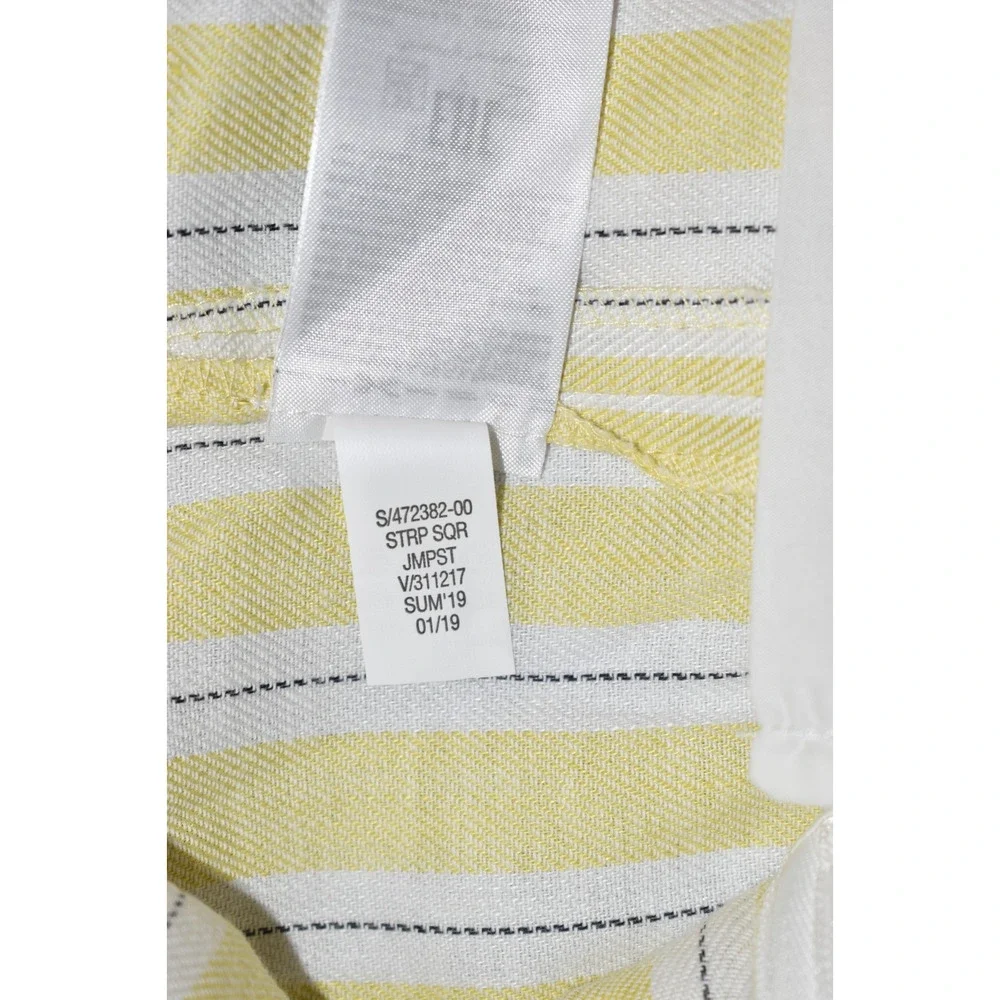 NWT BANANA REPUBLIC Linen/Cotton Blend Striped Wide Leg Jumpsuit Size 2 $149