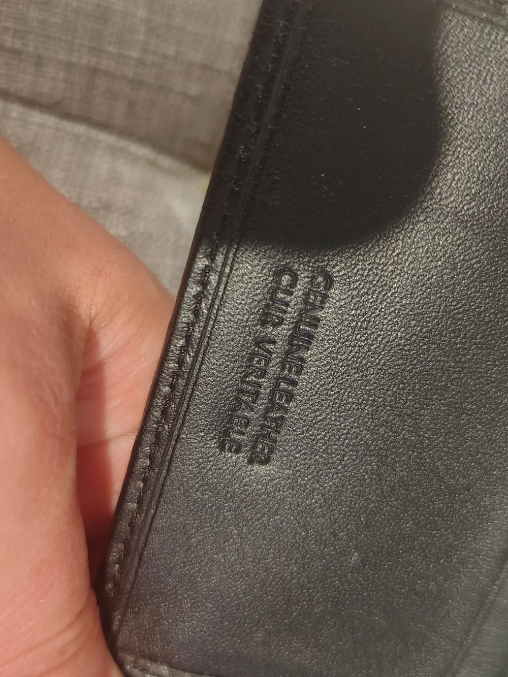 Black Brown 1826 compact leather