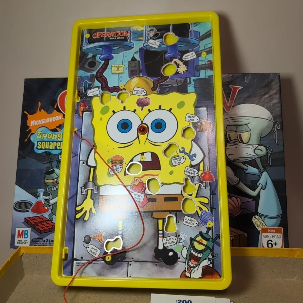 Operation Spongebob Squarepants‎ Skill Game Nickelodeon Hasbro 2007 Family Kids